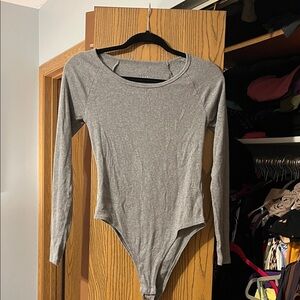 a new day Gray Long Sleeve Bodysuit
